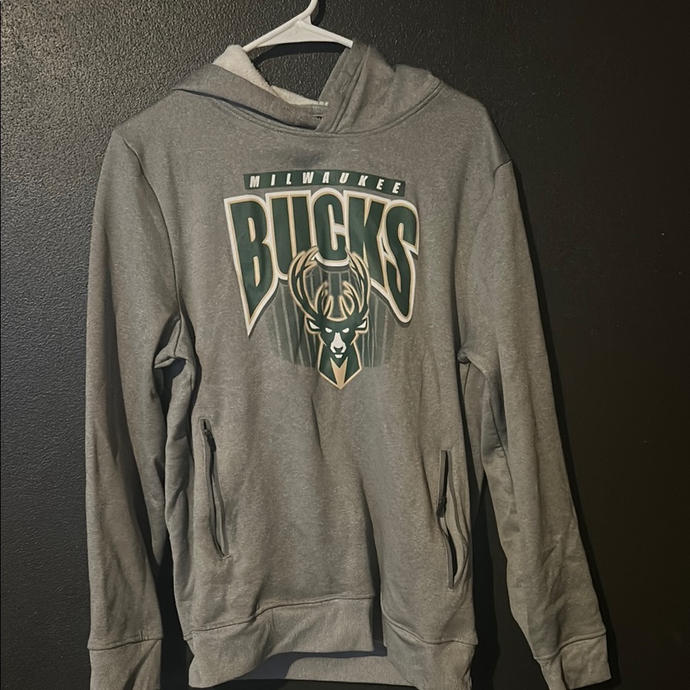 Milwaukee Bucks Gray Hoodie
